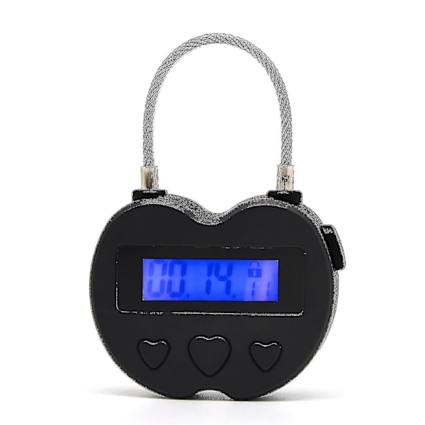 Älykäs ajastinlukko LCD-ajastinlukko Monitoiminen matkustuselektroninen ajastin, USB-ladattava väliaikainen ajastinlukkopää, valkoinen