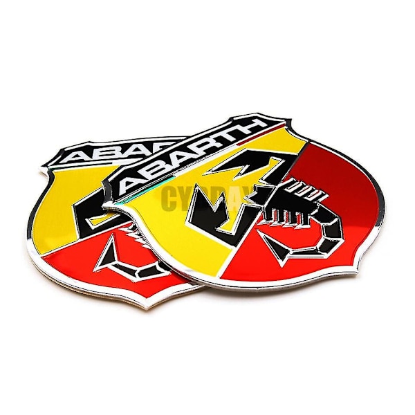 3D 3M Abarth-auton metalliset liimamerkit, embleemilogo, tarra
