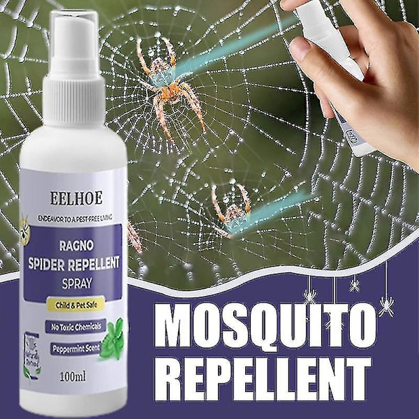 Tib Edderkoppspray - Langvarig og effektiv edderkoppkontroll - Avviser insekter 100ml