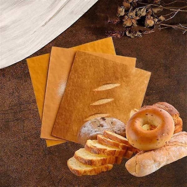 Presentpapper med brödform, Nteressant förpackningsmönster Kraftpapper 6PCS