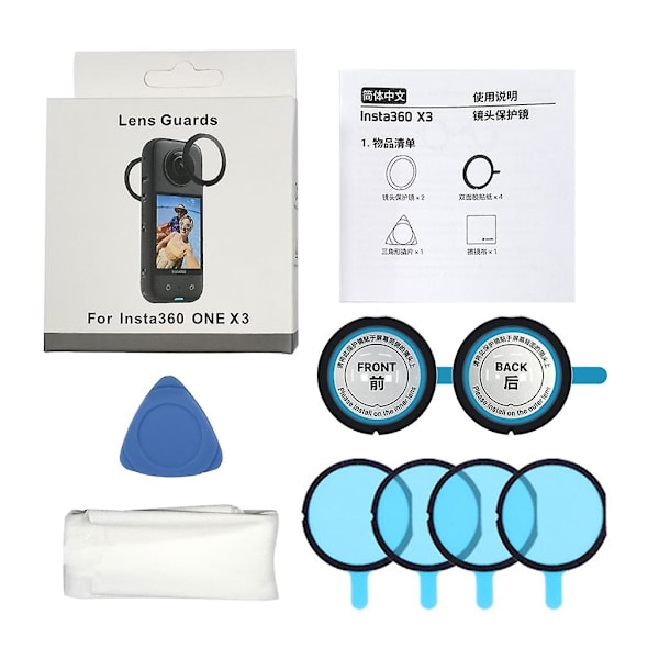 For Insta360 One X3 Kamera Linsebeskyttere Beskytter Linsebeskyttelse Cover Case