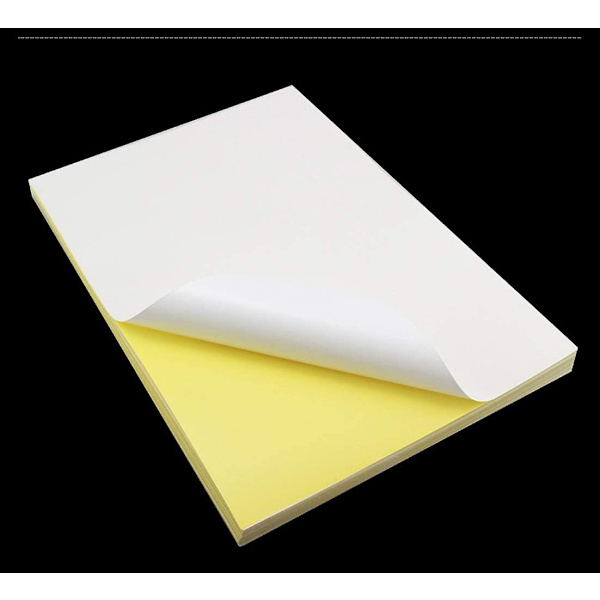 50 ark 210 x 297 mm, A4 självhäftande skrivarpapper självhäftande etiketter matt vit 1 etikett per ark (1 per ark 50 ark)