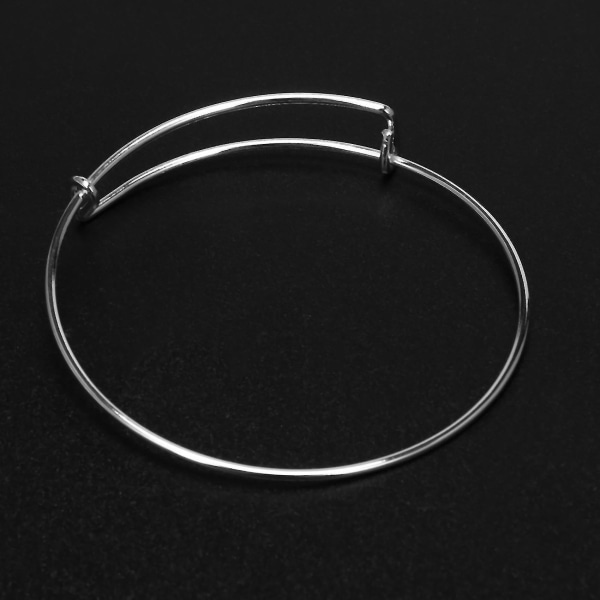 60 stykker utvidbare armbånd armbånd Justerbare trådblanke armbånd for kvinner Gjør selv smykker,