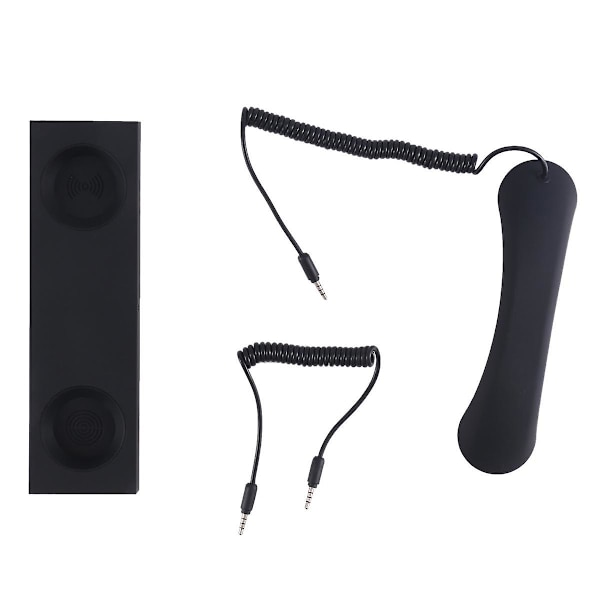 Universell retro telefonlur Handenhet Smartphone Samtal Headset 3,5 mm Fast telefonmikrofon
