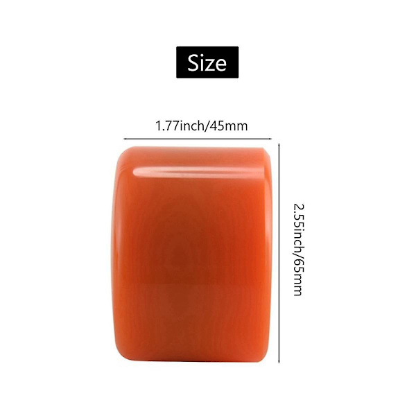 4 stk. Skateboardhjul Elastisk Pu Slidstærk Fleksibel Holdbar 65x45 Pu Skateboardhjul Sports Oran