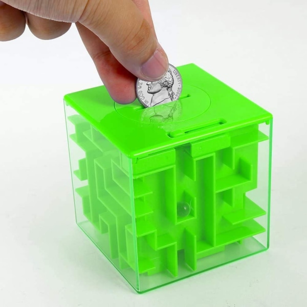 Money Maze Puslespil Box til børn og voksne, Perfekt Money Holder Maze Puzzle Gaveæske （2 Pack）