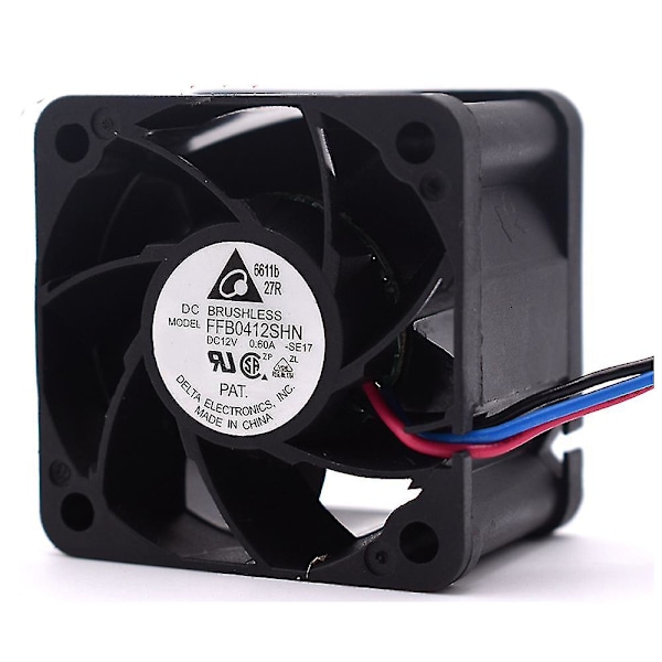 1 stk Ffb0412shn 4028 4cm 12v 0.60a - kraftig luftstrøm vifte 40x40x28mm vifte for Antminer Awp8 Psu kjøling