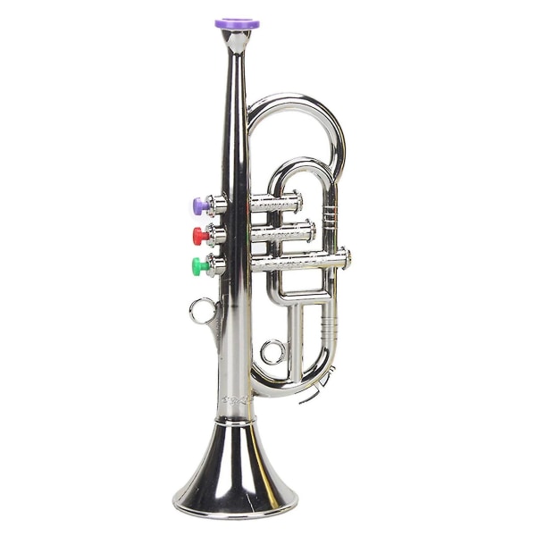 Trompet 3 toner musikblæseinstrumenter, der er kompatible med legetøjsguld for børn