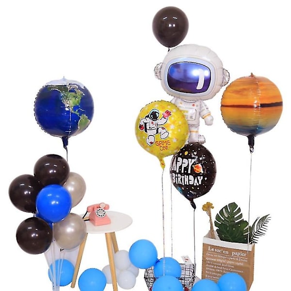 Avaruusteemainen Onnellinen Syntymäpäivä Folioballoon Lapsen Syntymäpäiväjuhliin