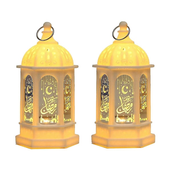 Ramadan Dekorasjonslykt Utsøkt Led Eid Lampe Batteri Po