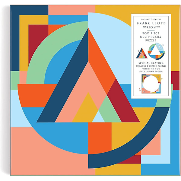 Galison Organic Geometry, Frank Lloyd Wright Multi -palapeli (500 palaa)