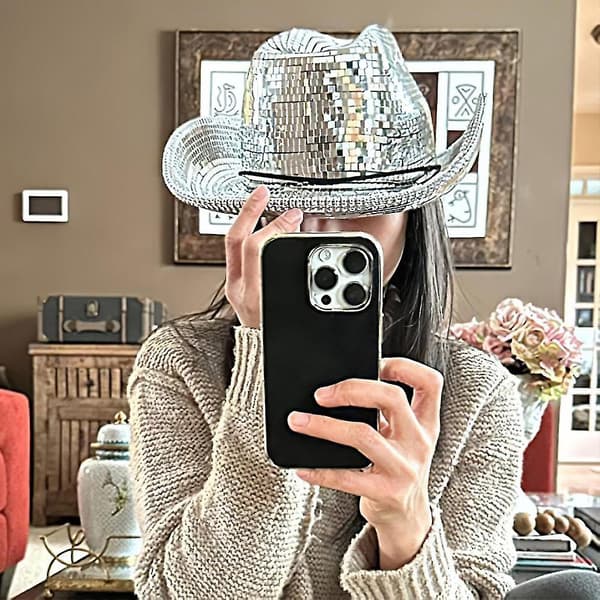 Disco-pallocowboy-hattu, peilipallocowboy-hattu, polttarit polttarit hattu