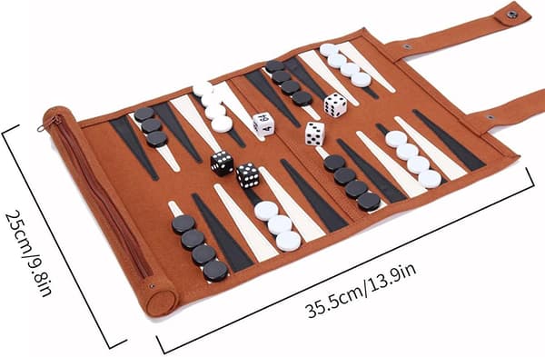 Backgammon-set | Mikrofiber Resebackgammon-set - Resa