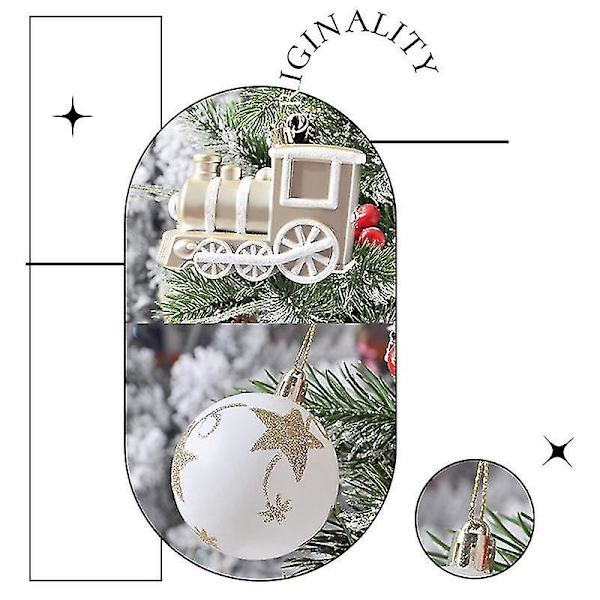 70 stk julekule ornament julepynt elektroplettering plastball malt ornament juletretopp