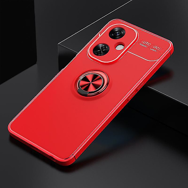 TPU-telefonfodral med stativ och ringhållare för Oneplus Nord Ce 3 Lite 5g / Nord N30 5g, stöttåligt Red