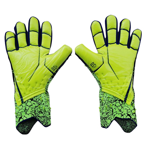 Maalivahdin hanskat Jalkapallohanskat green black 10号