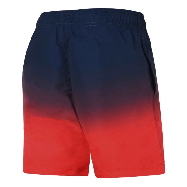 Badbyxor för män Snabbtorkande badshorts med meshfoder Roliga strandshorts Red L