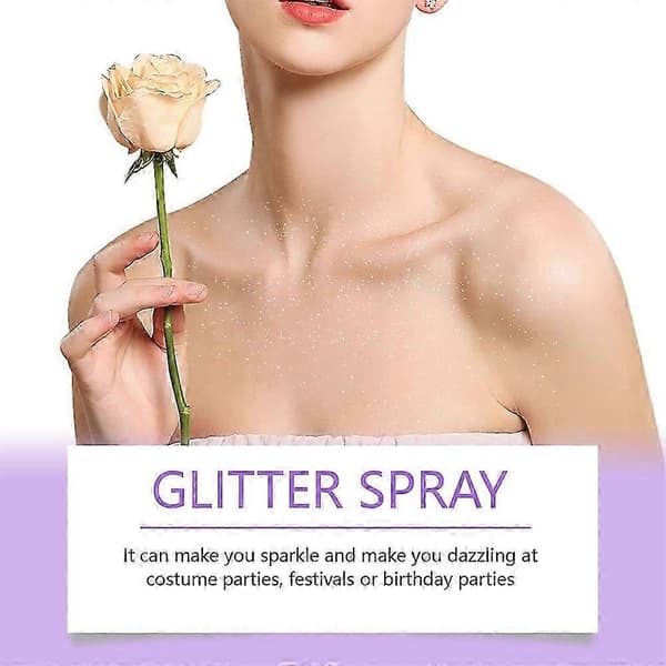 1-5x Kroppsglitterspray Hårspray Kroppsspray Highlight Spray Dansfestival Karneval 30ml 3PCS