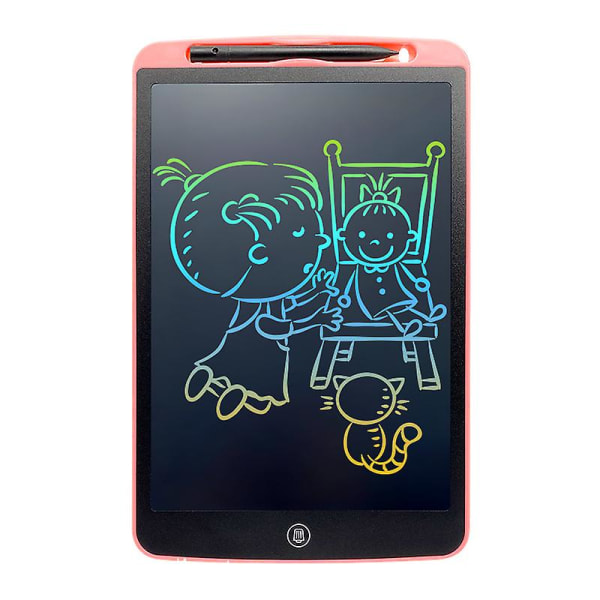 Lyserød LCD-skrivetablet til børns graffiti farve tegnetablet