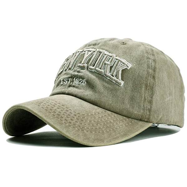 Retro Baseball Cap Bomuld Justerbar Udendørs Sportskasket (Sort)