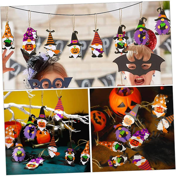 8 st Halloween-hängedekorationer - Minihängande dekoration