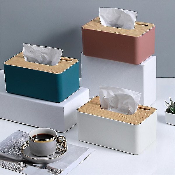 Bambus Tissue Box Holder Toiletpapir Box Servietholder