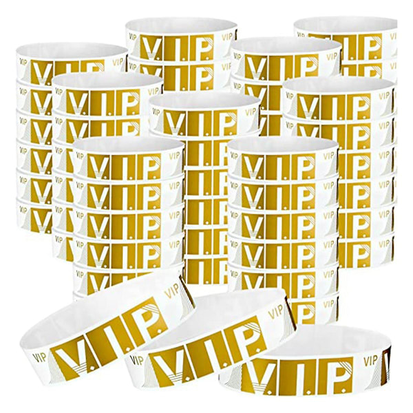 500 stk. VIP-armbånd - Letvægts armbånd til events - Festarmbånd - Farvede vandtætte armbånd