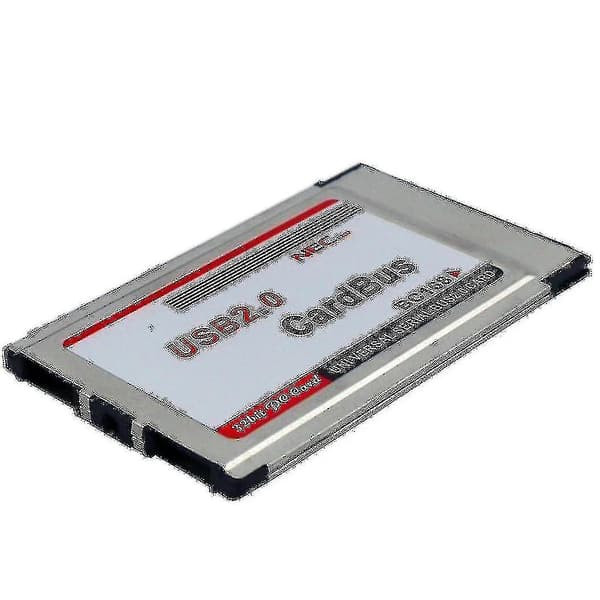 Pcmcia til USB 2.0 Cardbus Dual 2 Port 480m Kort Adapter Til Bærbar Pc Computer