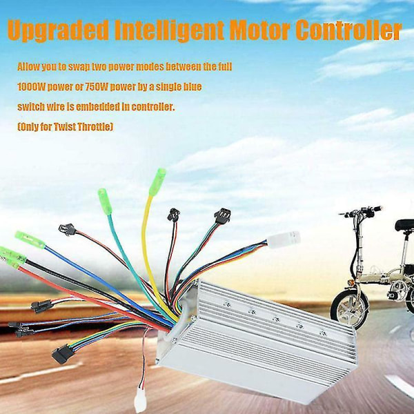 Elektrisk sykkelkontrollsett 350w 36/48v Ebike-konverteringskontroller