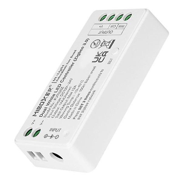 Zigbee3.0 Dubbel Vit Styrenhet Dc12-24v App Styrenhet Fut035z Styrenhet