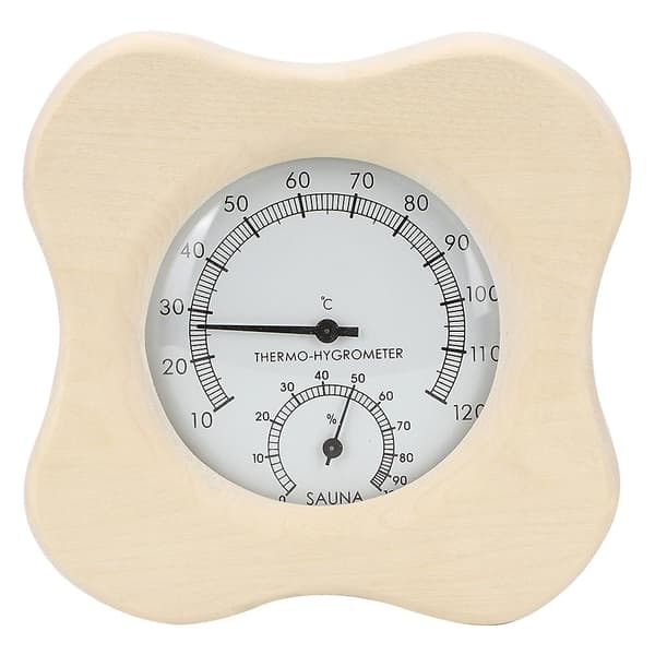 Saunarom 2-i-1 Tre Termo Hygrometer Termometer Hygrometer Damprom Tilbehør