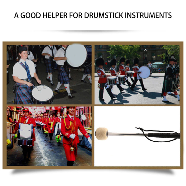 2st Bastrumma Mallet Filthuvud Percussion Mallets Timpani Sticks