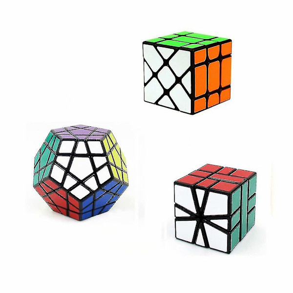 Nopeuskuutio Magic Puzzle Set Epäsäännöllinen Nopeuskuutio Paketti (fisher +sq1+megaminx Kuutio)