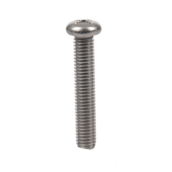 M8 X 45mm 304 Rustfrit Stål Maskinskruer 5stk