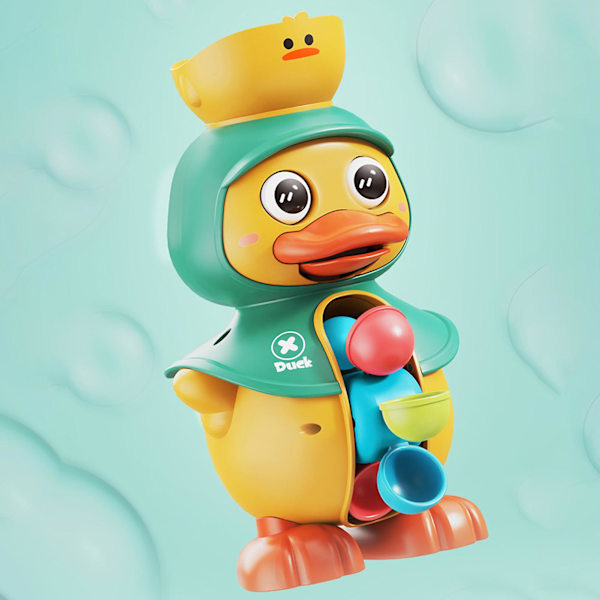 Baby Duck Vattenhjul Badleksak Anka Badkar Leksaker Red
