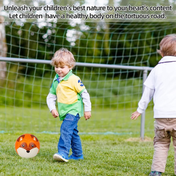 Lasten 15 cm jalkapallo, söpö eläinkuvio, pehmeä vaahtomuovipallo, pehmeä ja joustava fox football