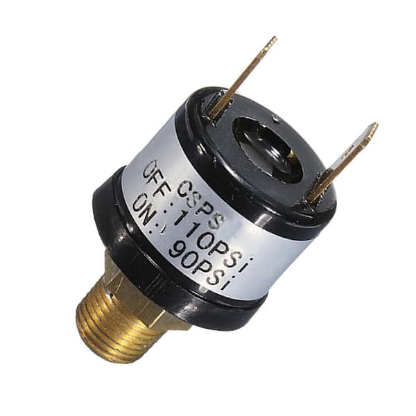 90-110 PSI Luftkompressor Tryckkontroll Strömställare Ventil Horn 1/8'' 12V/24V vacker