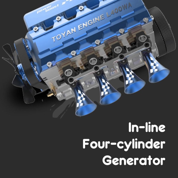 -l400wa Motor 14cc Inline 4-cylindrig 4-takts vattenkyld metanolmotormodell För 1:8 1:10 1:1