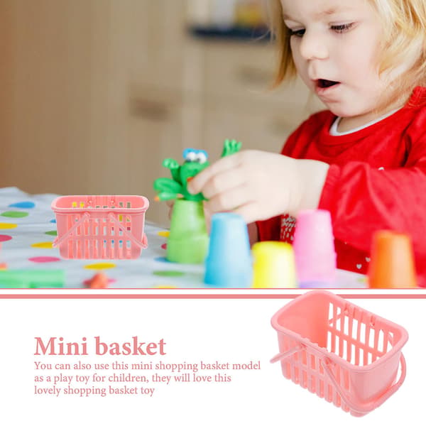 10 stk Mini handlekurv for barn Handlekurv leketøy Smal
