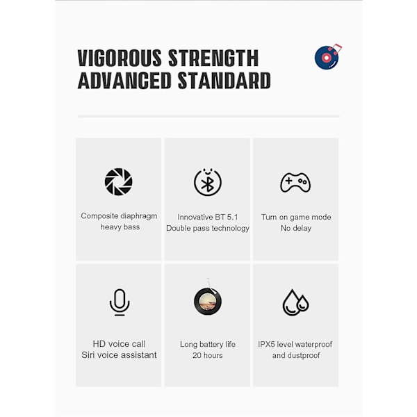 P86 In-Ear Headset Tws-øretelefoner Trådløse Øretelefoner Hd Spejl Bluetooth Hovedtelefon