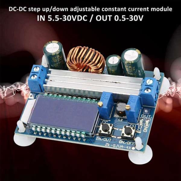 35w DC 5,5-30v til 0,5-30v justerbar digital lcd-skærm Automatisk Buck Boost-konverter strømmodul