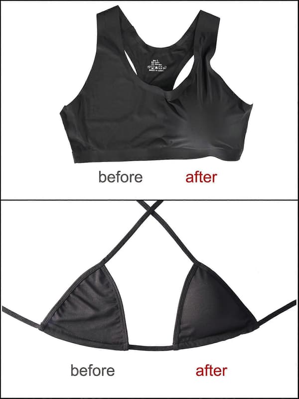 3 Par Bröstkuddar, Triangulär Form Bikini Pad, Bh-inlägg, Push Up Pad, 3 Färger