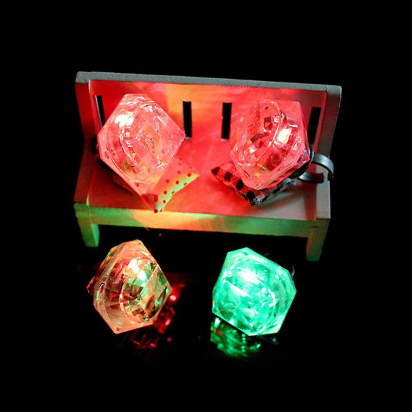 24-delte led ringe lyser op legetøj blinkende led diamantringe Pack Party Favor