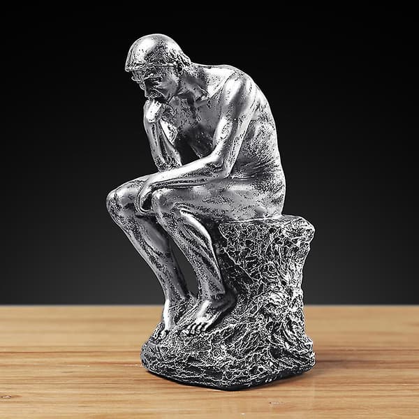 Resin Thinkers Statue Retro Ornts Hjem Rotter Tilbehør Håndværk ()