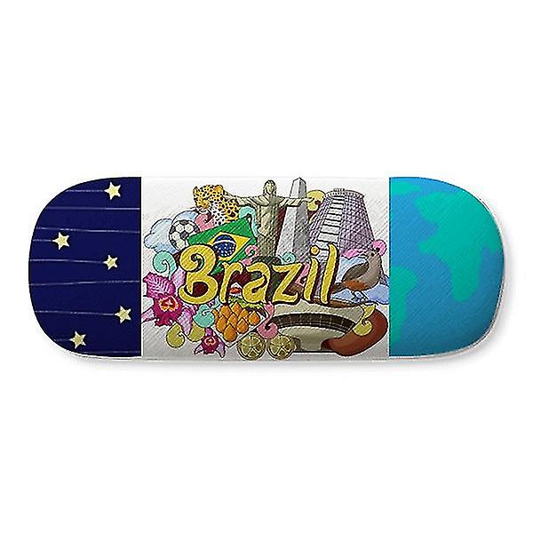 Fodbold Oscar Niemeyer Brasilien Graffiti Hard Shell Briller Glasetui Star Sky