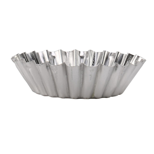 Egg Tart-former, Non-stick og gjenbrukbar Tart for baking, Aluminium Mini-form for terter, Mini-kaker,