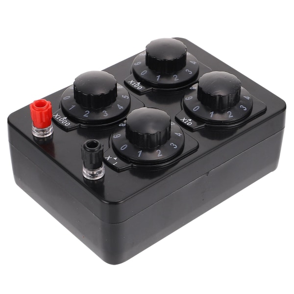 Variabel modstand modstandskasse eksperiment modstandssubstitutionsboks dekadeboks fysisk variabel boks 0-9999 ohm modstandskasse