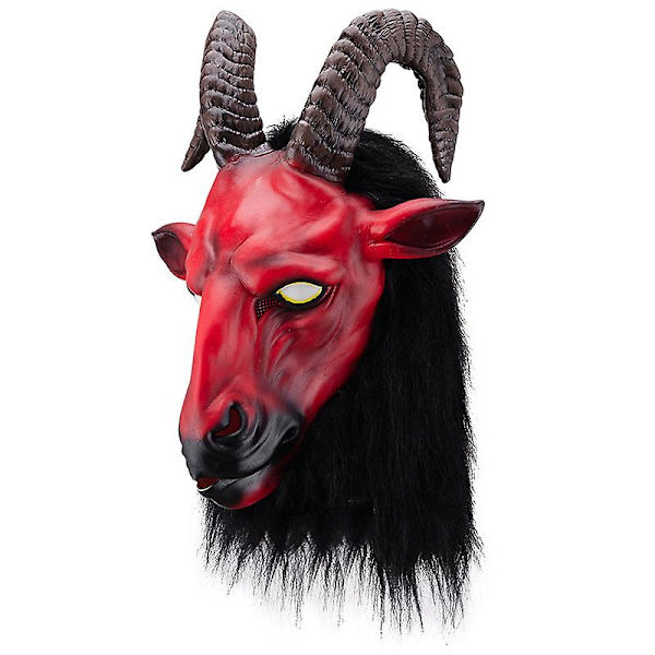Skräck Halloween Mask Demon Antilop Latex Mask Anonym Mask Cosplay Huvudbonader Rekvisita Halloween Fest Maskerad Tillbehör