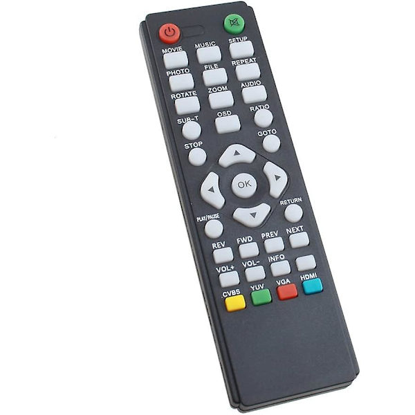 AGPtek Musta Mini Full HD 1080P Digitaalinen Virtausmediasoitin - MKV/RM-SD/USB HDD-HDMI CVBS YPbPr