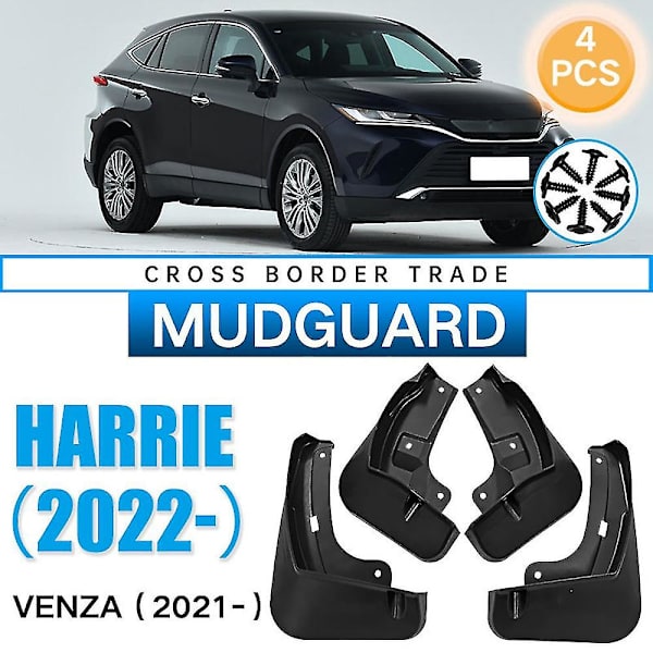 4 st bilskydd för 2022 Venza 2021 2022 stänkskydd klaff stänkskydd tillbehör